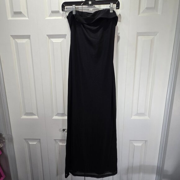NWT Women’s Black Strapless Maxi Dress – Size Small - Picture 1 of 7